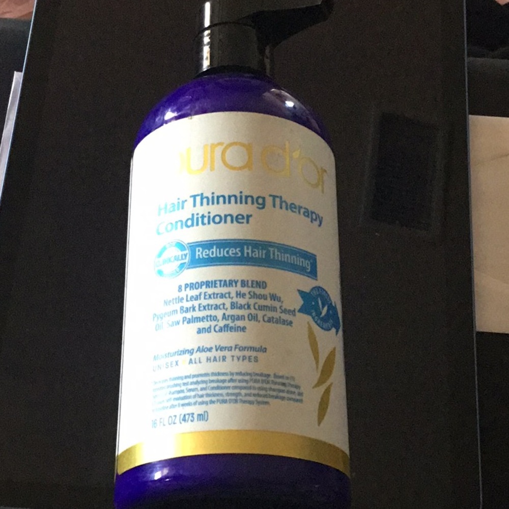 Pura D’Or Hair Thinning Therapy Conditioner ~ 16oz pump bottle ~ MEN + WOMEN